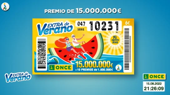 Sorteo Extra de Verano de la ONCE Sorteo Extra de Verano de la ONCE