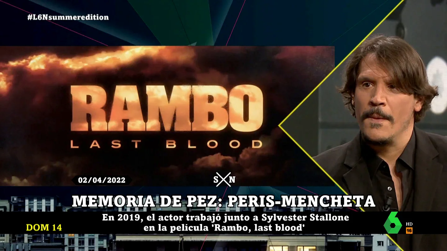 Sergio Peris-Mencheta revela los secretos del rodaje de Rambo: el accidente que sufrió y una escena eliminada Sergio Peris-Mencheta revela los secretos del rodaje de Rambo: el accidente que sufrió y una escena eliminada