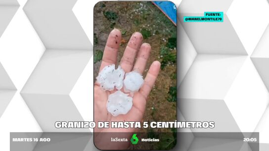 Tarragona sufre una tormenta con enormes trozos de granizo: un camping de Altafulla, da&ntilde;ado