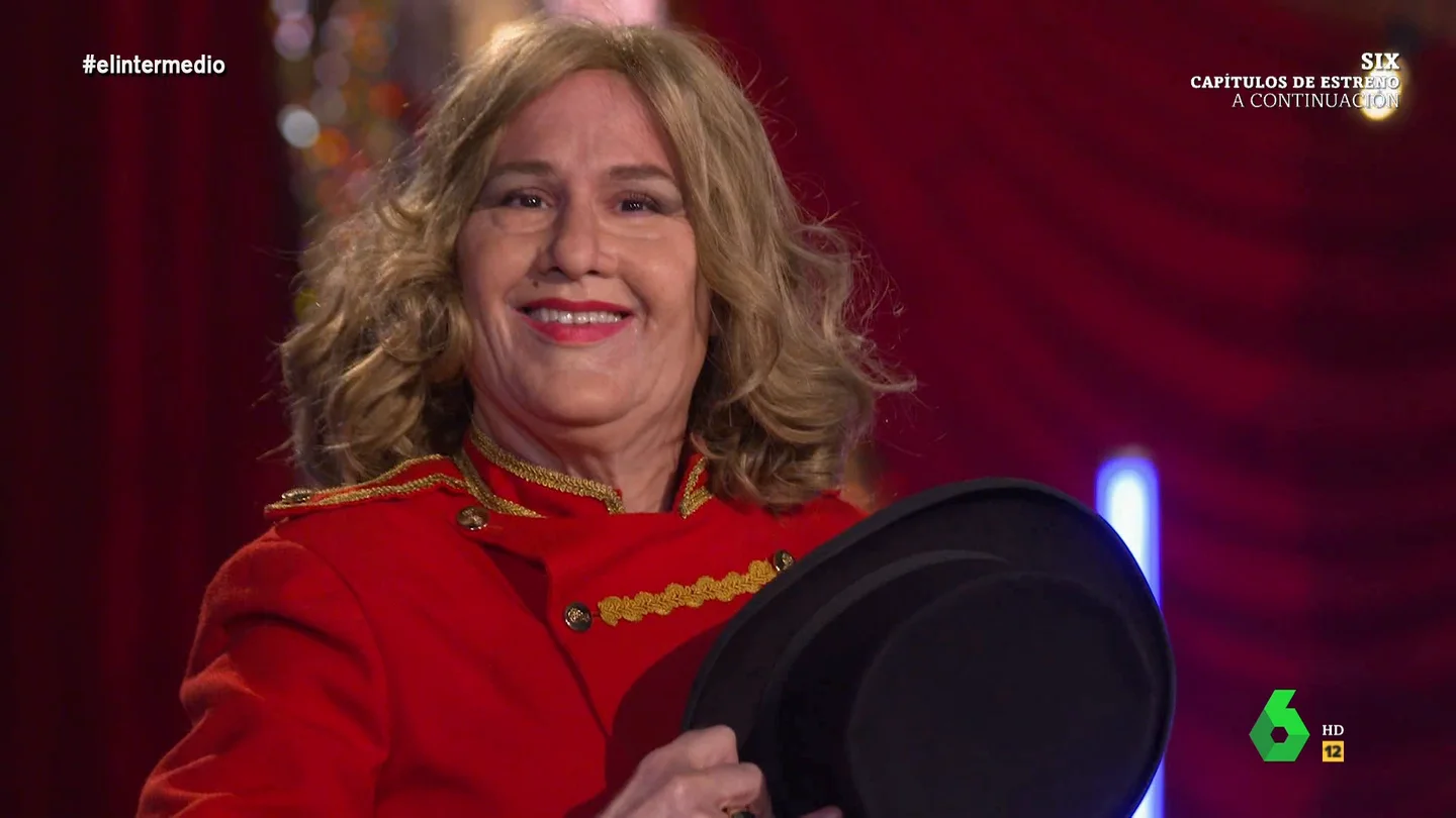 Joaquín Reyes y su imitación de Bárbara Rey en la que 'reveló intimidades’ del emérito: “Era muy fogoso” Joaquín Reyes y su imitación de Bárbara Rey en la que 'reveló intimidades’ del emérito: “Era muy fogoso”