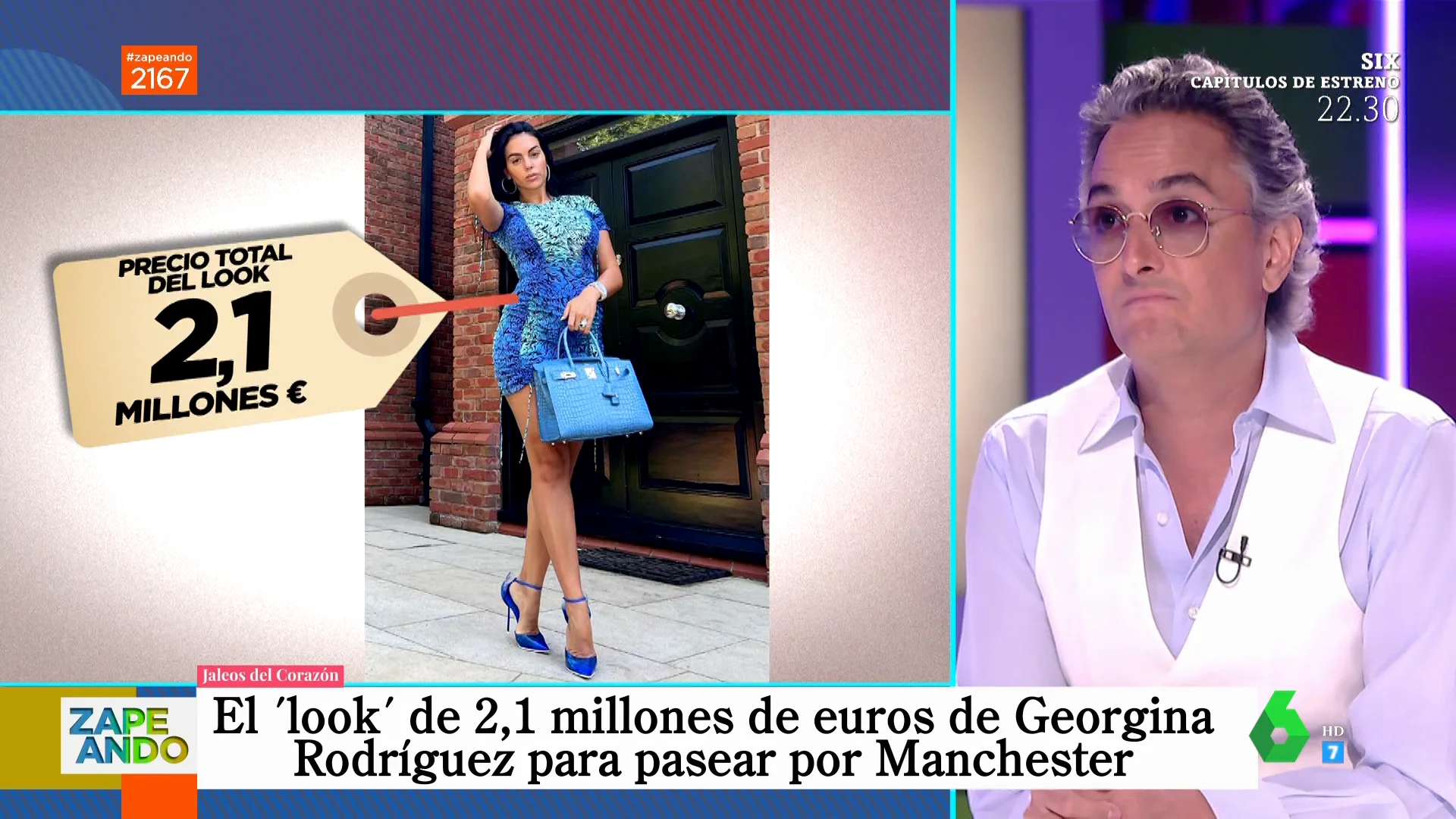 Josie, indignado con el look de Georgina Rodríguez tan caro como una mansión: "Qué 2 millones tan azules"