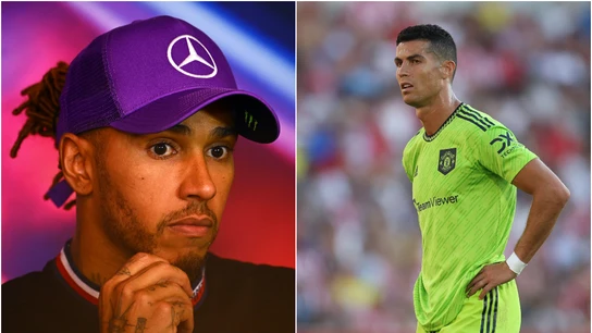 Lewis Hamilton y Cristiano Ronaldo Lewis Hamilton y Cristiano Ronaldo