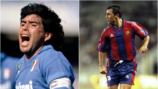 Diego Armando Maradona y Hristo Stoichkov Diego Armando Maradona y Hristo Stoichkov