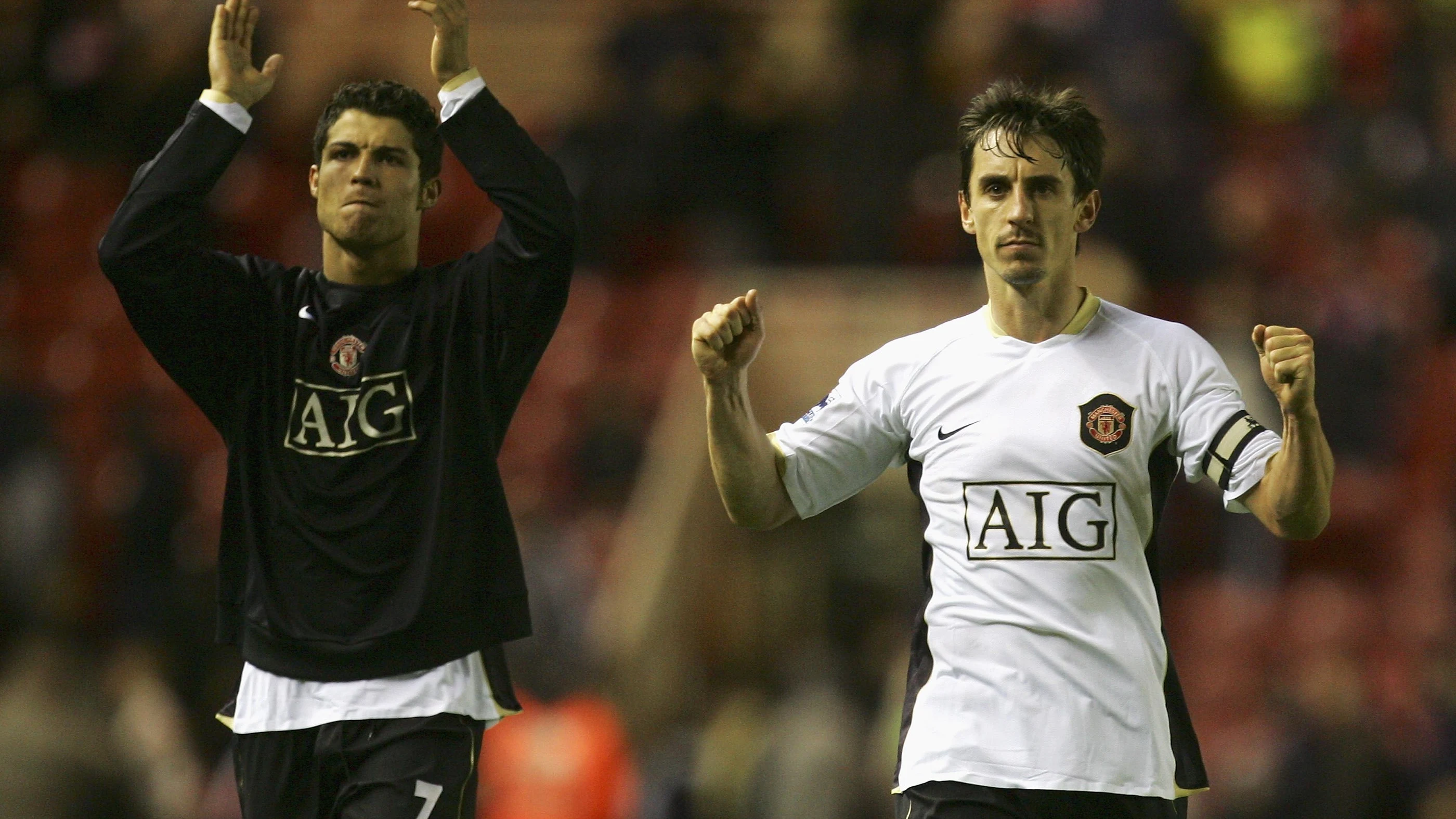 Cristiano Ronaldo y Gary Neville