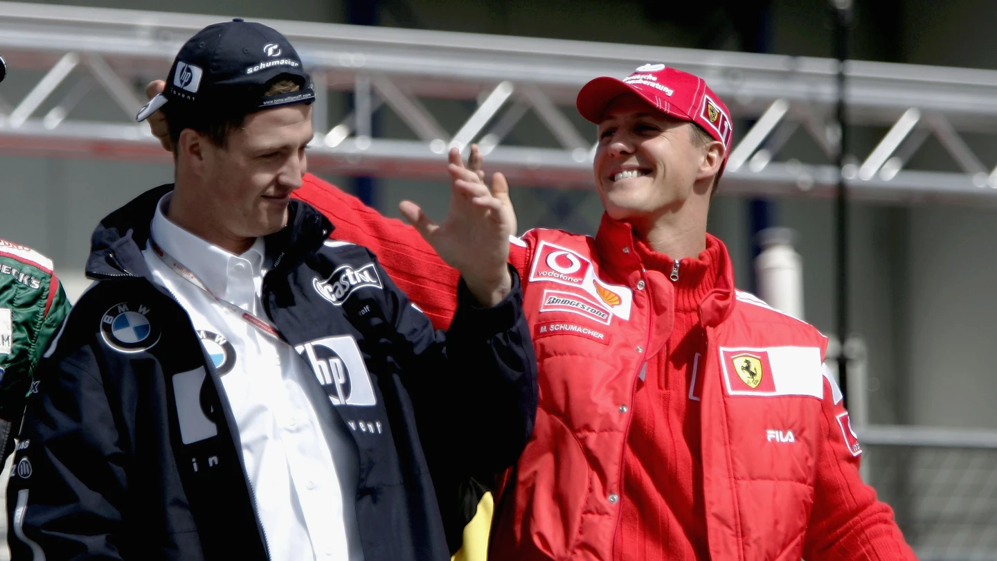 Ralf Schumacher junto a su Hermano Michael Ralf Schumacher junto a su Hermano Michael