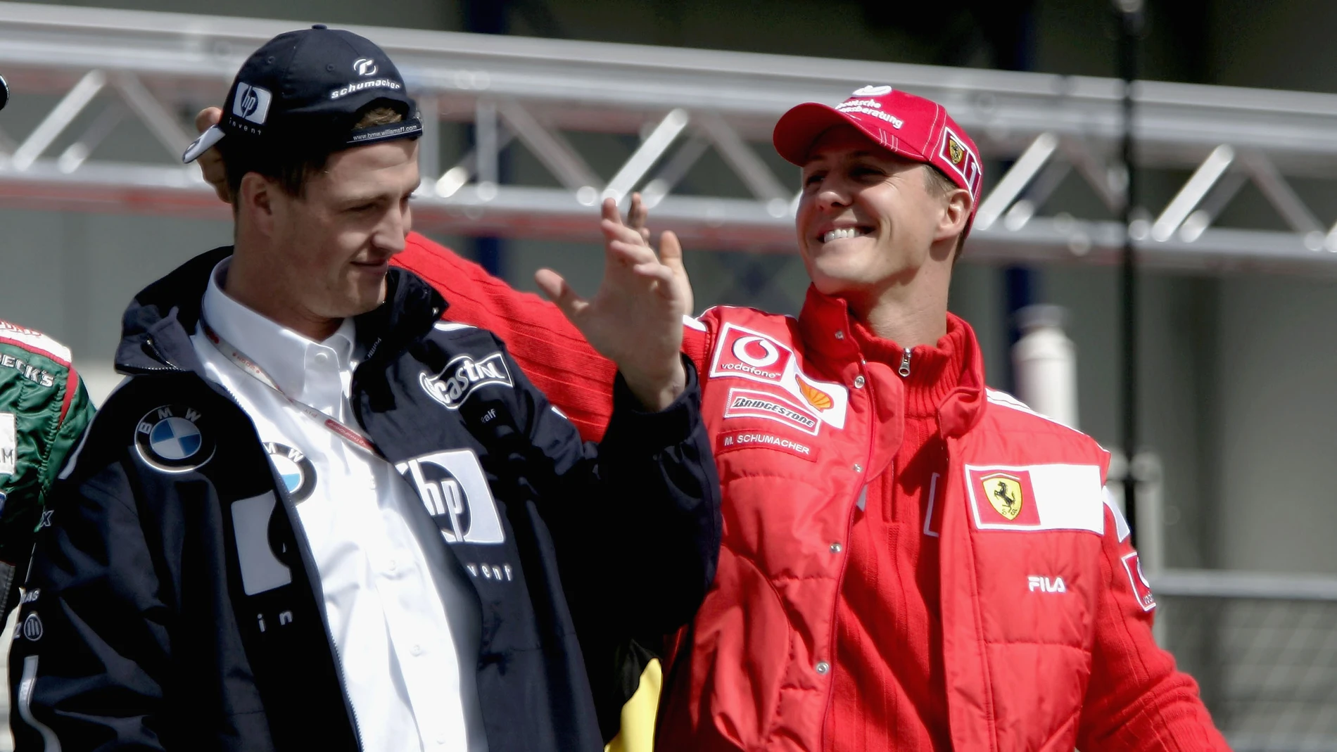 Ralf Schumacher junto a su Hermano Michael