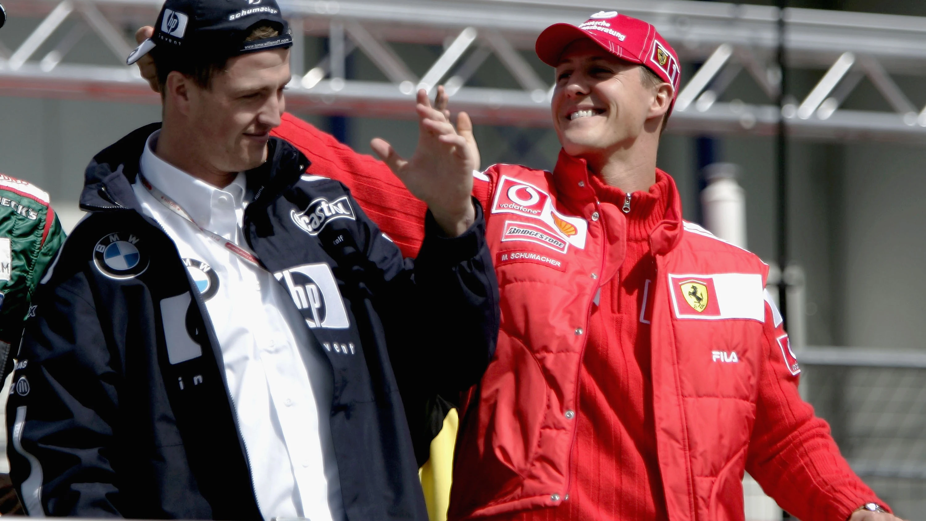 Ralf Schumacher junto a su Hermano Michael