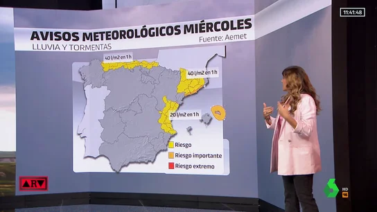 La borrasca da un respiro al calor y deja 12 provincias en aviso por lluvias y tormentas La borrasca da un respiro al calor y deja 12 provincias en aviso por lluvias y tormentas