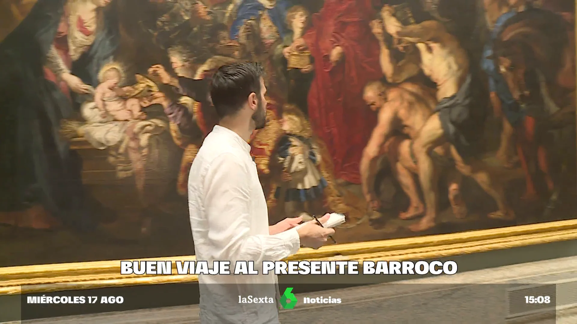 El artista italiano que visita a diario El Prado para transportar el Barroco al siglo XXI