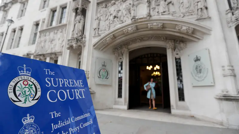 La fachada de la Corte Suprema de Londres