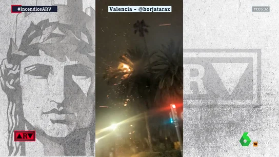 Los rayos, el peligro de las tormentas en los incendios: así estalla en llamas una palmera tras caerle uno Los rayos, el peligro de las tormentas en los incendios: así estalla en llamas una palmera tras caerle uno