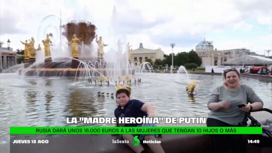 Putin retoma la pol&iacute;tica sovi&eacute;tica de la 'Madre Modelo': un mill&oacute;n de rublos a quienes tengan diez hijos