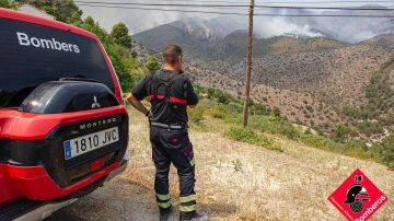 Incendio forestal en la Vall d'Ebo (Alicante)