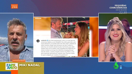 Miki Nadal habla de su romántica pedida de mano a Helena Aldea, con la que está esperando un hijo Miki Nadal habla de su romántica pedida de mano a Helena Aldea, con la que está esperando un hijo