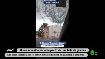 Así se vivió la violenta granizada de La Bisbal d'Empordà dentro de un coche: "¡Párate, se ha roto el cristal!"