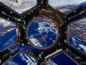 Tierra vista desde la Estación Espacial Internacional