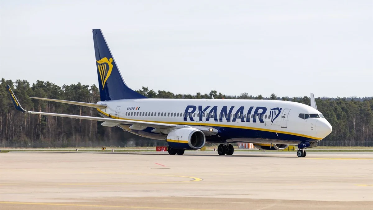 Avión de Ryanair. 