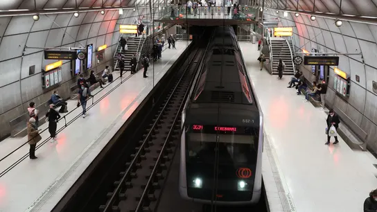 Estación de metro en Bilbao Estación de metro en Bilbao