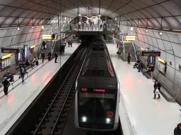Estación de metro en Bilbao