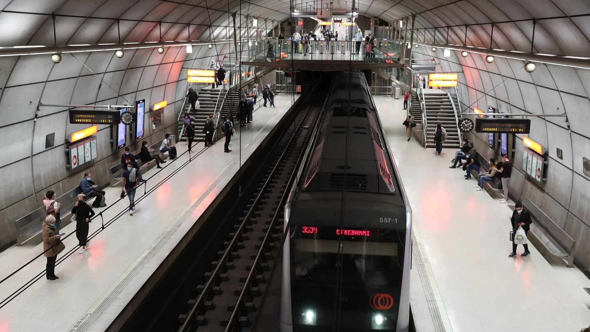 Estación de metro en Bilbao