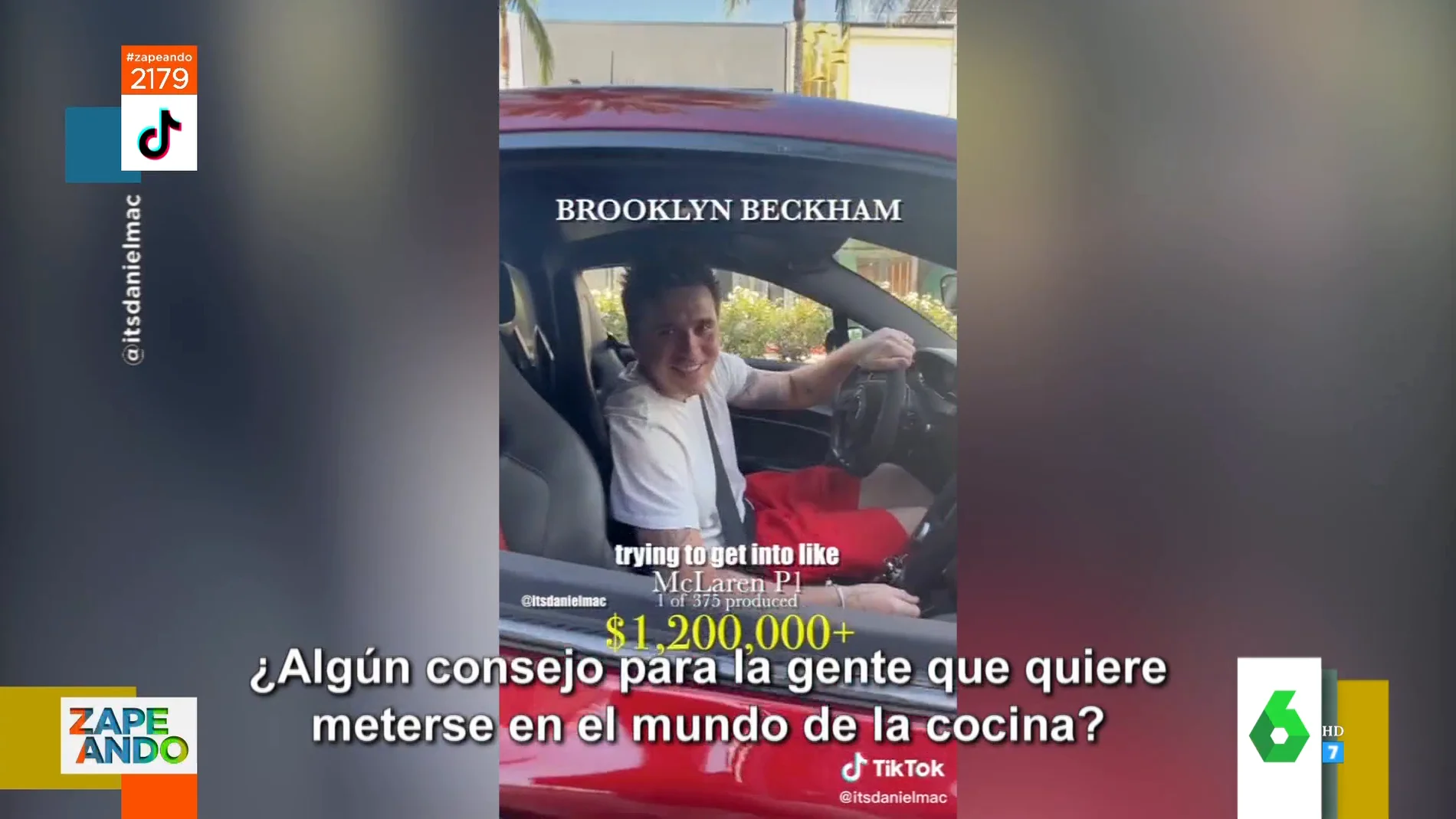 El tiktoker viral que destapa a qué se dedican los dueños de coches de lujo: del hijo de Beckham a un actor de cine para adultos