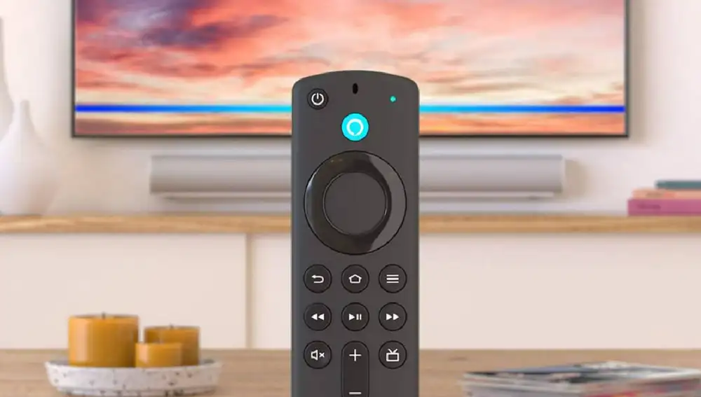 El mando de un Fire TV Stick