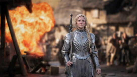 La joven Galadriel a la que seguiremos en 'Los anillos de poder'.