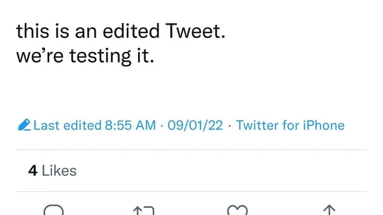 Este es el aspecto que podría tener un tuit editado Este es el aspecto que podría tener un tuit editado