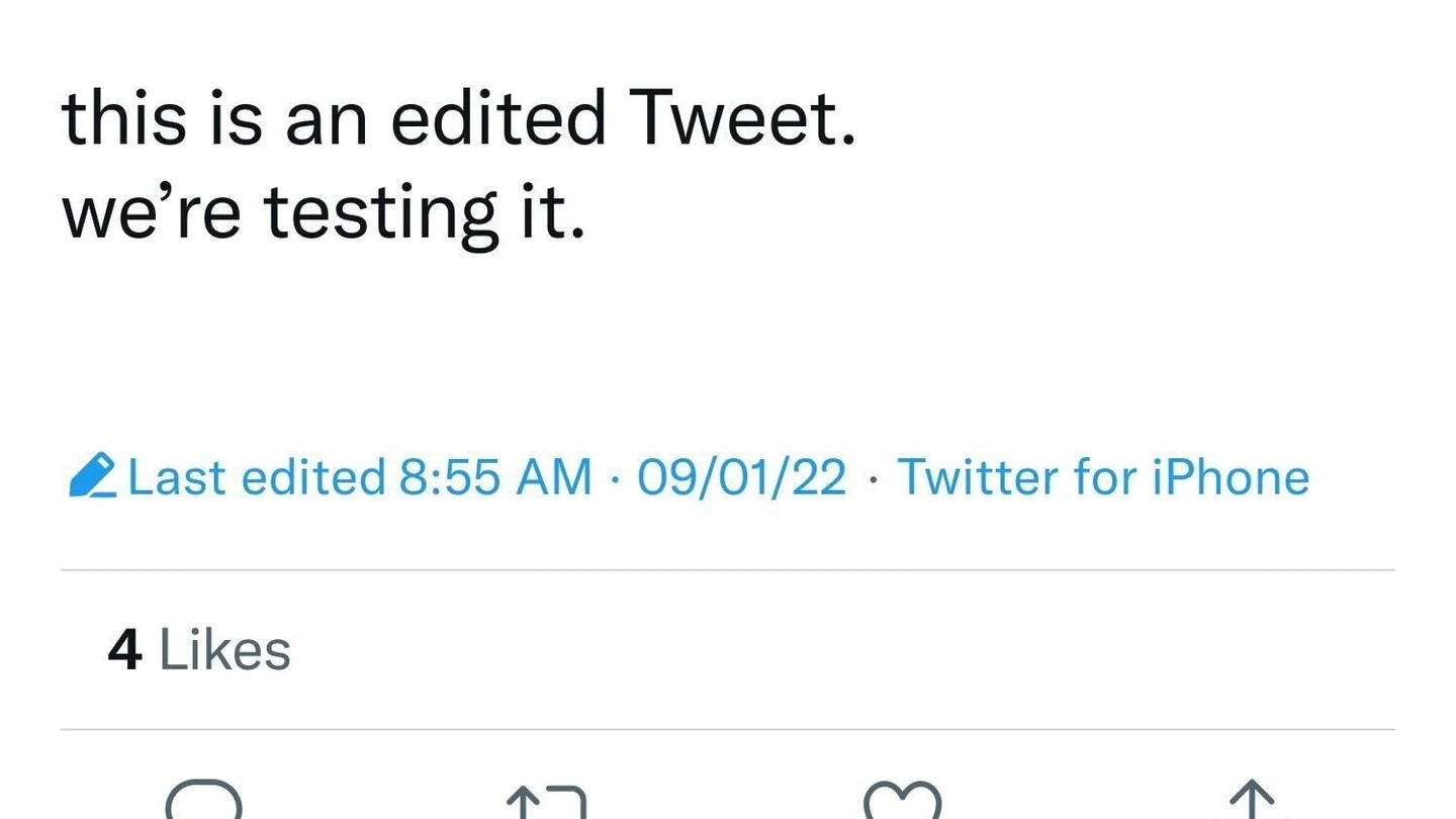 Este es el aspecto que podría tener un tuit editado Este es el aspecto que podría tener un tuit editado