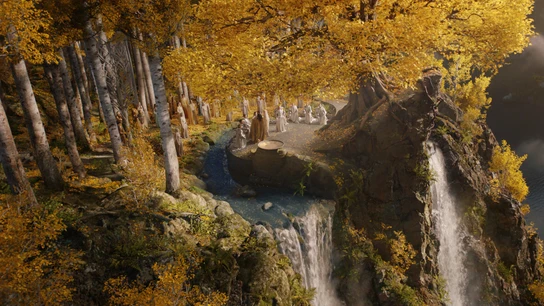 El reino de Lindon en 'Los anillos de poder'. El reino de Lindon en 'Los anillos de poder'.