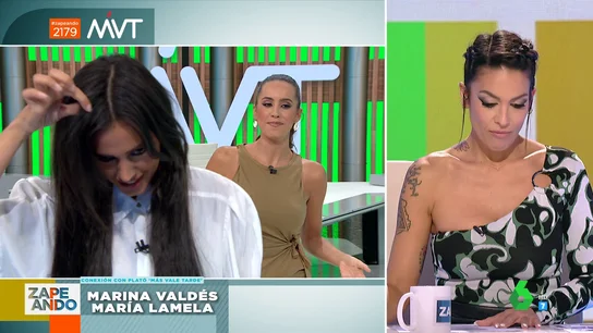 María Lamela defiende las canas mostrando las suyas en directo a cámara María Lamela defiende las canas mostrando las suyas en directo a cámara