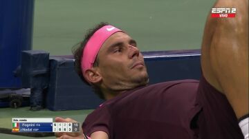 "Pensé que me había roto la nariz": Rafa Nadal da el susto en el US Open... y avanza de ronda