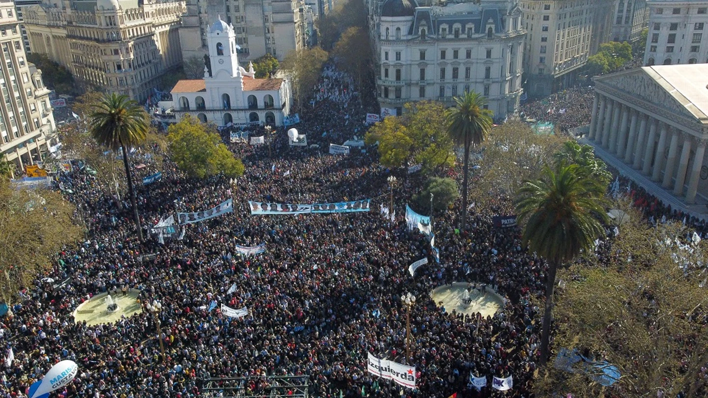 Manifestación a favor de Cristina Fernández en Buenos Aires Manifestación a favor de Cristina Fernández en Buenos Aires