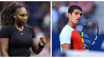 Serena Williams y Carlos Alcaraz