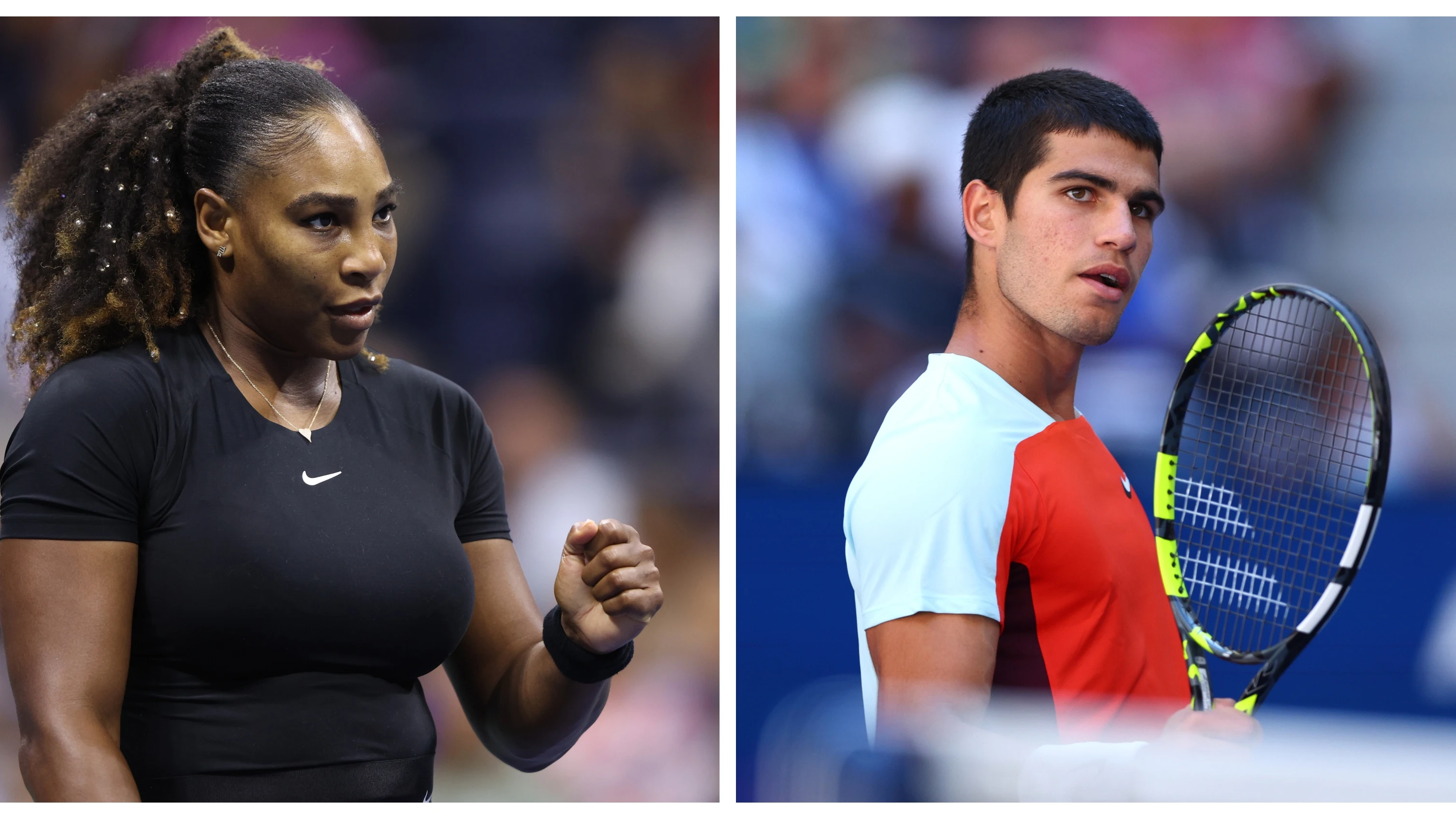 Serena Williams y Carlos Alcaraz