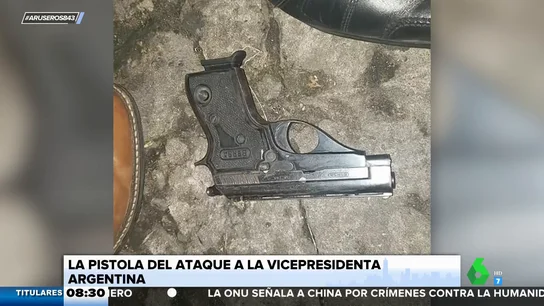 La pistola del ataque a la vicepresidenta argentina La pistola del ataque a la vicepresidenta argentina