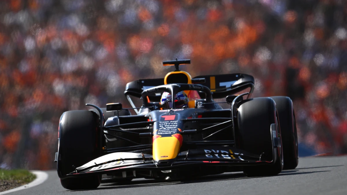 Max Verstappen, con el Red Bull