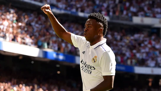 Vinicius celebra un gol con el Real Madrid Vinicius celebra un gol con el Real Madrid