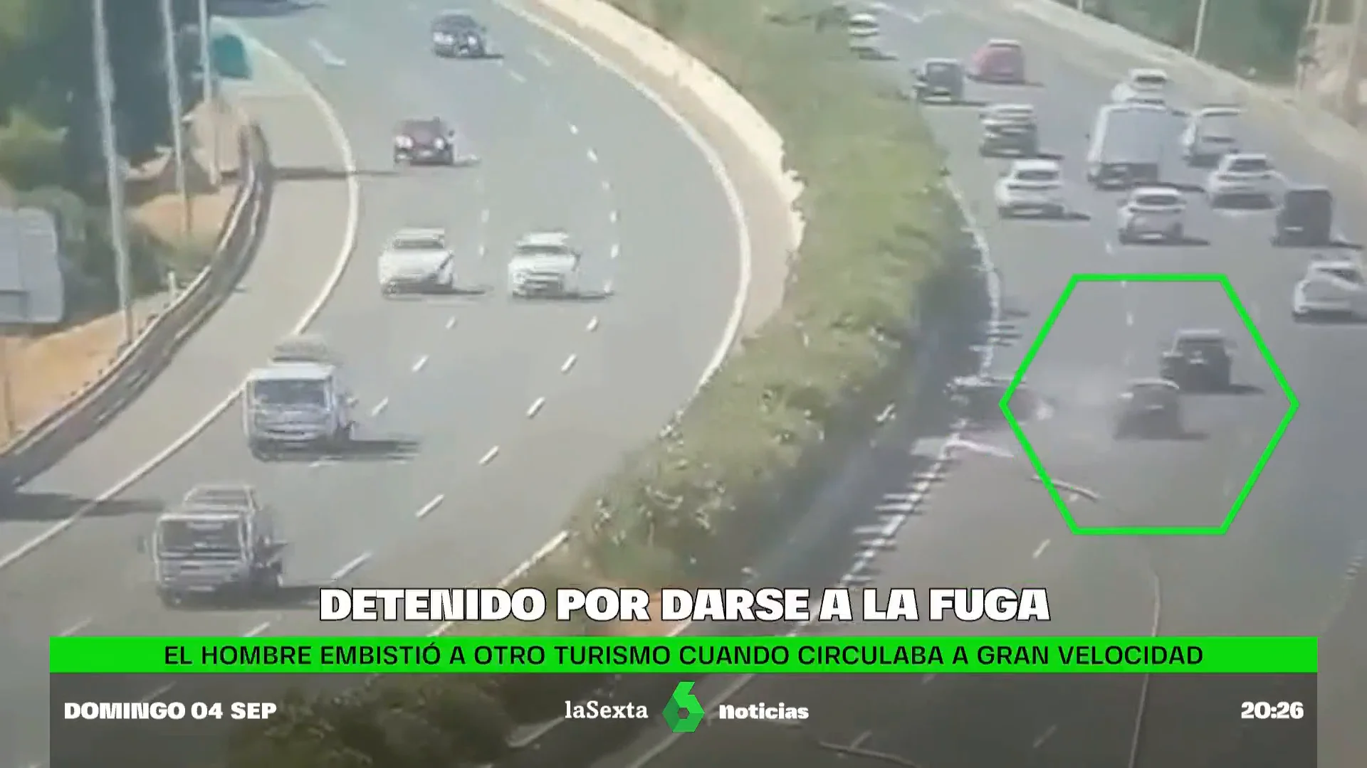 ACCIDENTE AUTOPISTA - DETENIDO