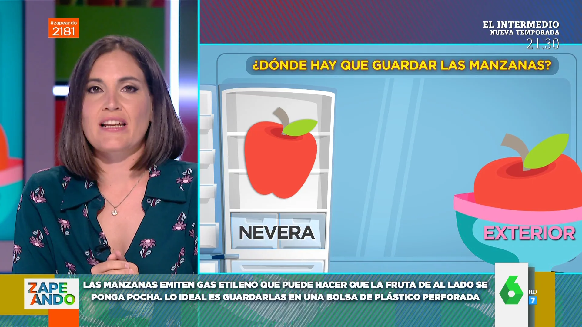 ¿Cómo hay que guardar las manzanas?