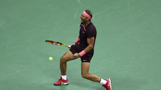 Rafa Nadal durante un partido en el US Open Rafa Nadal durante un partido en el US Open