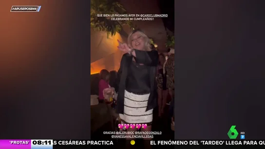 Así de bien se lo pasa Terelu Campos en la segunda celebración de su cumpleaños Así de bien se lo pasa Terelu Campos en la segunda celebración de su cumpleaños