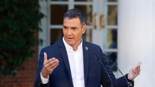 Pedro Sánchez, en un acto en Moncloa. Pedro Sánchez, en un acto en Moncloa.