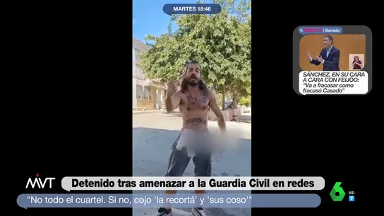 Un hombre es detenido en Villena por amenazar a la Guardia Civil Un hombre es detenido en Villena por amenazar a la Guardia Civil