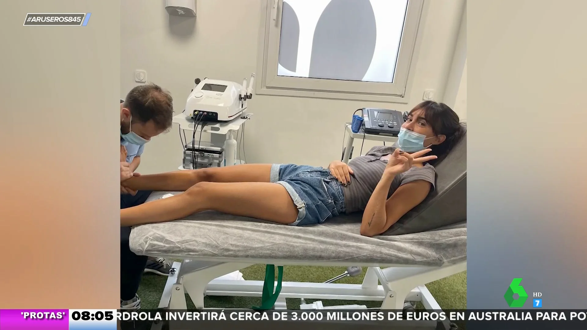 Qué mala pata: Aitana comparte en redes las fotos de su esguince