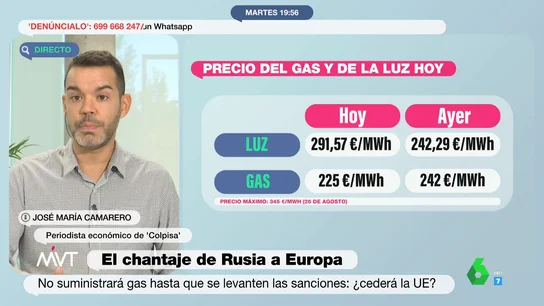 José María Camarero no descarta que el precio la luz llegue a doblarse este invierno José María Camarero no descarta que el precio la luz llegue a doblarse este invierno