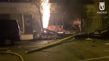 Una explosión de gas en un bar del barrio madrileño de Carabanchel deja dos heridos graves