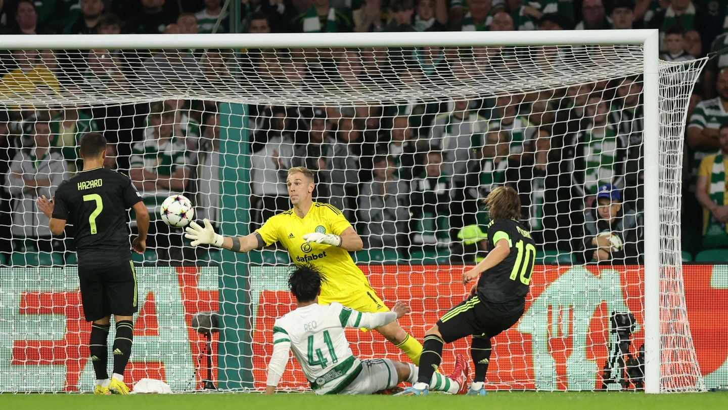 Gol de Luka Modric ante el Celtic Gol de Luka Modric ante el Celtic