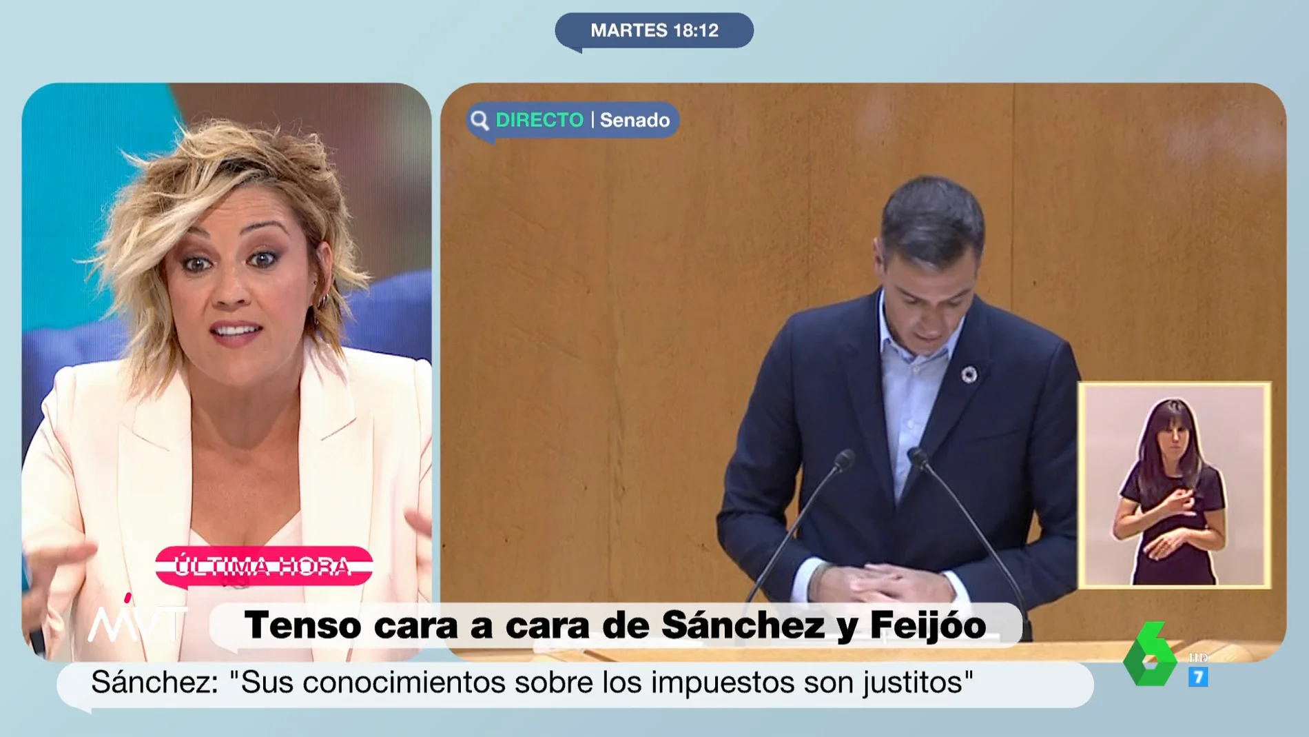 Cristina Pardo estalla tras el último cara a cara entre Sánchez y Feijóo 