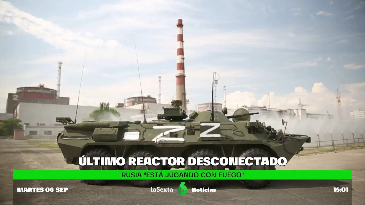 Alarma en la central nuclear de Zaporiyia: la desconexión del último reactor hace crecer la preocupación Alarma en la central nuclear de Zaporiyia: la desconexión del último reactor hace crecer la preocupación